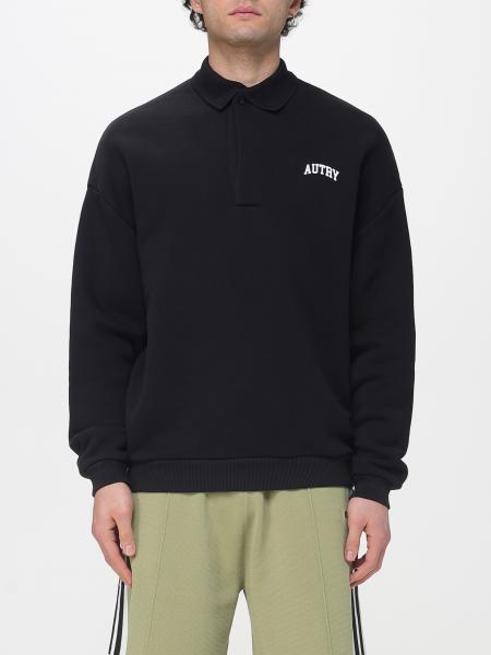 Cotton Polo Collar Sweatshirt Autry