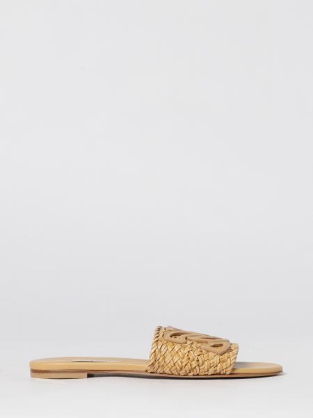 Ischia Sliders in Woven Leather Casadei