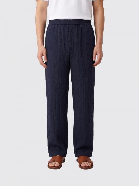 Wide Leg Viscose Blend Trousers Giorgio Armani