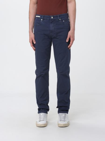 Slim Fit Stretch Gabardine Trousers Siviglia