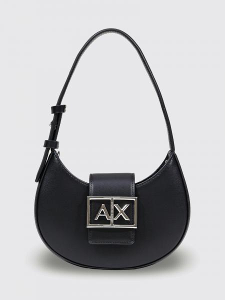 Hobo Shoulder Bag with Metal Logo Armani Exchange
