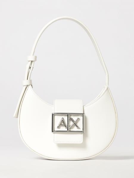 Hobo Shoulder Bag with Metal Logo Armani Exchange