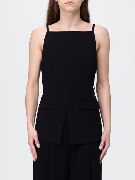 Polyester Top with Open Back Armani Exchange