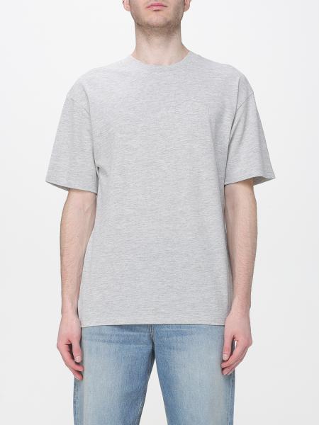 Crew Neck T-Shirt with Logo Saint Laurent
