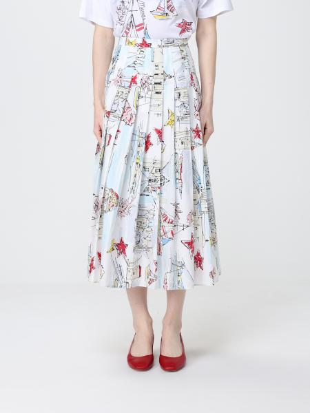 Midi Skirt Antonio Marras in Printed Cotton