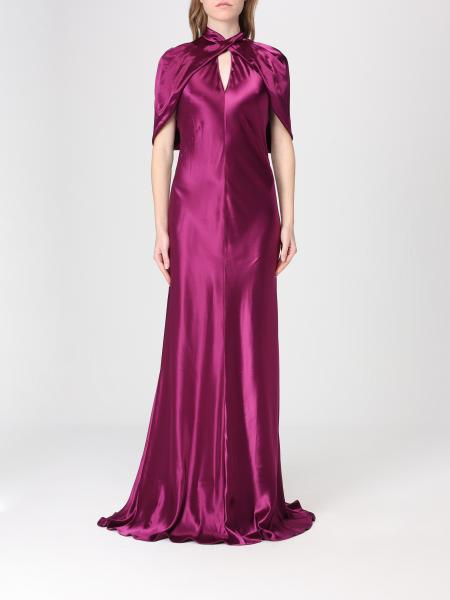 Long Satin Dress Alberta Ferretti