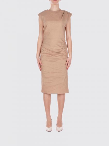 Alissa Midi-Kleid Pinko aus Leinenmischung