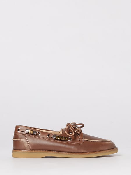 Grace 01 Boat Loafers in Leather Pinko