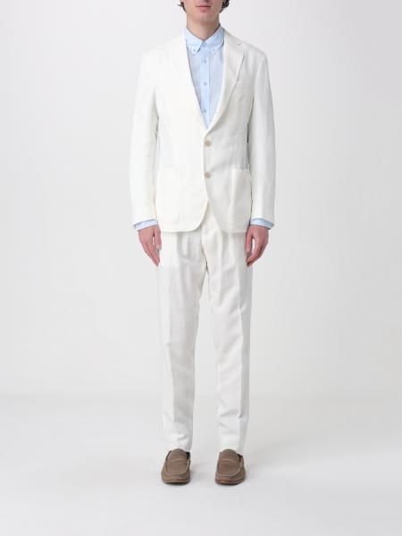 Single-Breasted Linen Blend Suit Eleventy