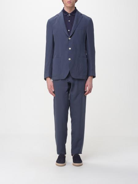 Single-Breasted Linen Blend Suit Eleventy