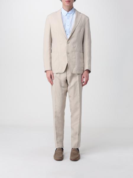 Single-Breasted Linen Blend Suit Eleventy