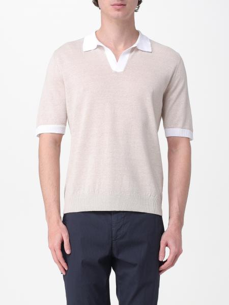 Linen and Cotton Polo Shirt Eleventy