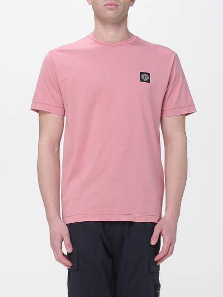 T-shirt en jersey de coton avec patch logo Stone Island