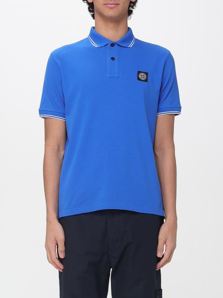Поло из хлопка пике с логотипом Stone Island