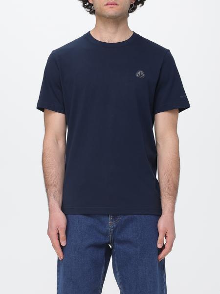 Cotton T-shirt with Moose Knuckles Logo