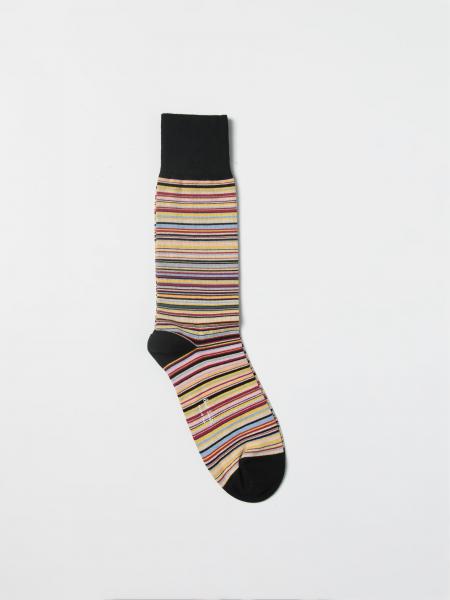 Stretch Cotton Socks with All-Over Stripes Paul Smith