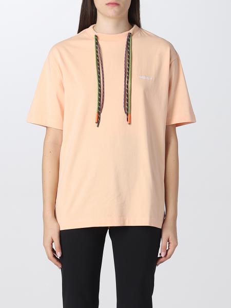 Tシャツ・カットソー AMBUSH Woman T-Shirt Peach BWAA029F22JER001 3302 Ambush Outlet: T-shirt women - Peach | Ambush t-shirt
