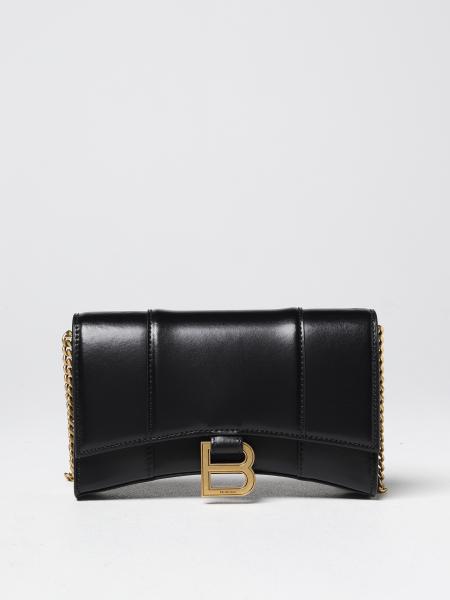 Balenciaga Hour leather wallet bag