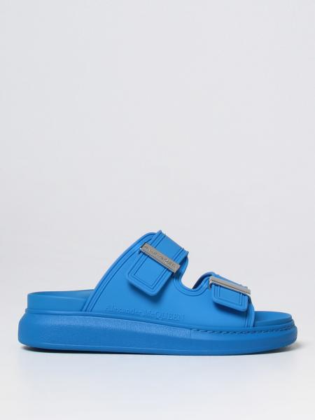 Alexander McQueen blu: Sandalo Hybrid Alexander McQueen in gomma