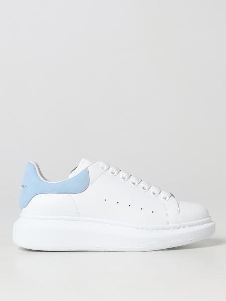 Alexander McQueen blu: Sneakers Larry Alexander McQueen in pelle