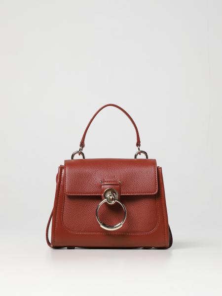 Chloé: Tess Chloé bag in smooth and grained leather