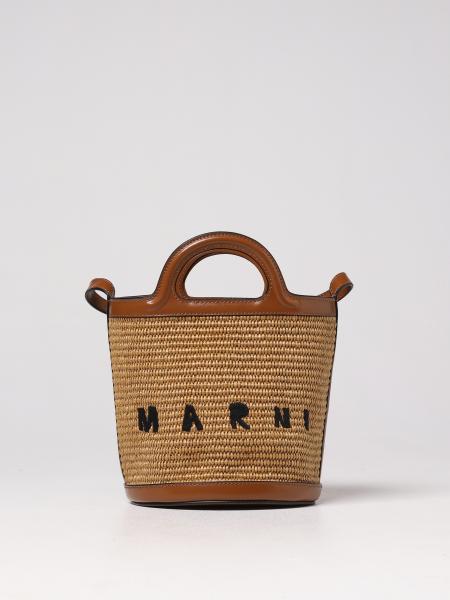 Borsa Tropicalia Mini Marni in pelle e rafia