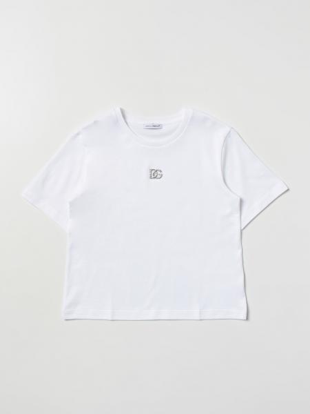 Dolce & Gabbana cotton T-shirt with rhinestones