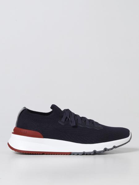 Brunello Cucinelli Stretch Cotton Knit Sneakers