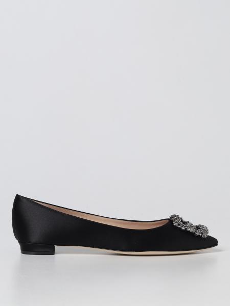 Hangisi Manolo Blahnik ballets flat in satin