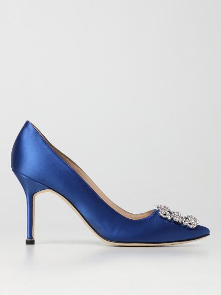 Décolleté Hangisi Manolo Blahnik in satin