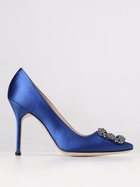 Décolleté Hangisi Manolo Blahnik in satin