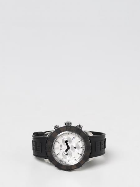 Fendi watch in metal and rubber