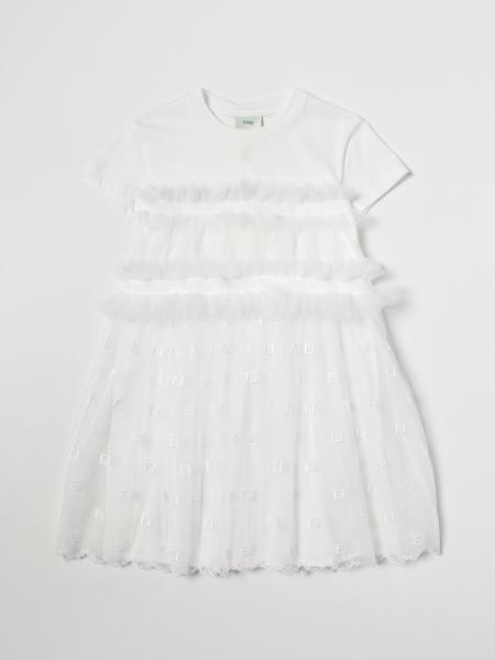 Fendi: Robe fille Fendi Kids