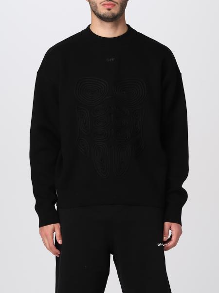 Off-white sweatshirt in viscose blend