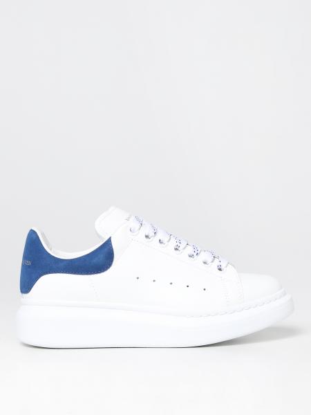 Alexander McQueen blu: Sneakers Larry Alexander McQueen in pelle