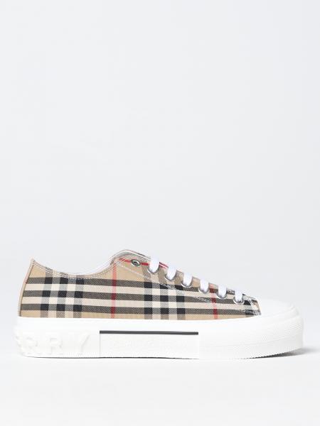 Burberry Jack Vintage Check有机提花棉运动鞋