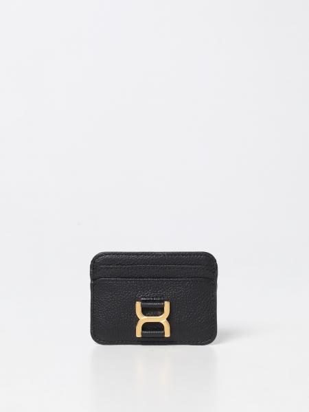 Chloé: Chloé Marcie credit card holder in grained leather