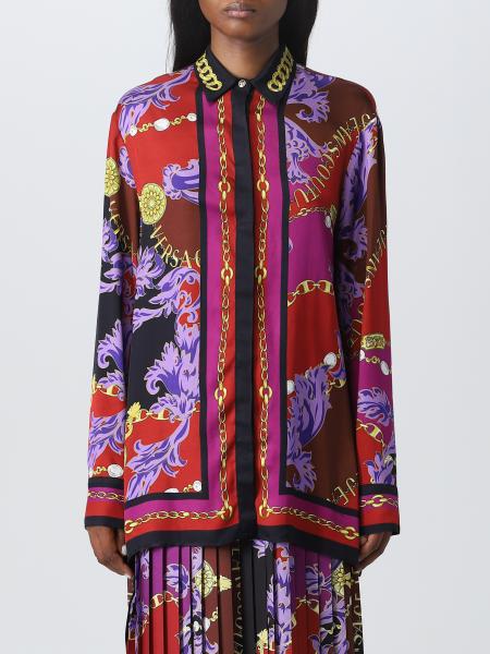 Versace: Versace Jeans Couture shirt in printed viscose