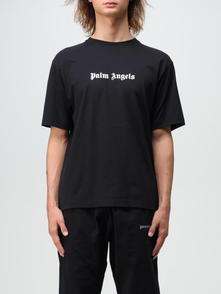 Men's Palm Angels: Palm Angels cotton T-shirt with printed logo