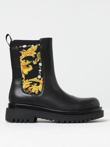 Versace Jeans Couture: Stivaletto Baroque Versace Jeans Couture in pelle sintetica