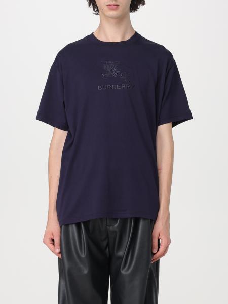 Burberry: T-shirt Burberry in cotone con ricamo