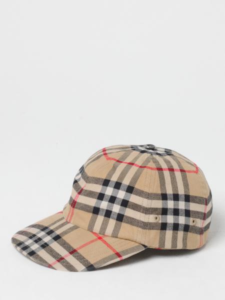 Burberry hat in cotton with Burberry Check print