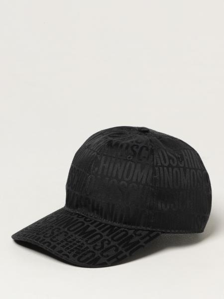 Gorro Moschino Couture de mezcla de algodón con logo jacquard