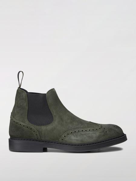 Stivaletto Doucal's in camoscio con motivo brogue