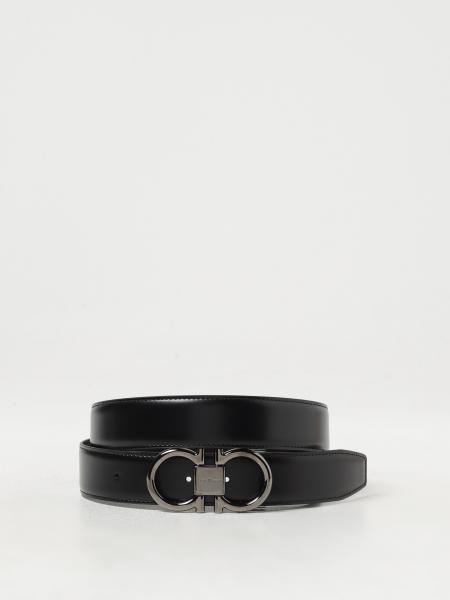 Cintura Gancini Ferragamo reversibile in pelle>