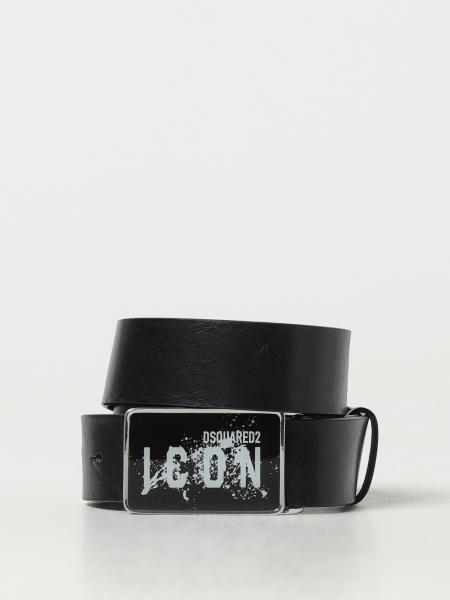 Cintura Dsquared2 in pelle con logo>