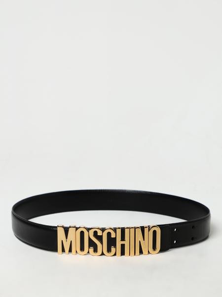 Moschino Couture Leather Belt with Logo