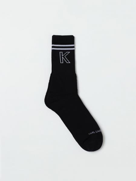 Chaussettes Karl Lagerfeld en coton stretch avec logo jacquard