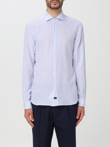 Fay: Camicia Fay in lino a righe