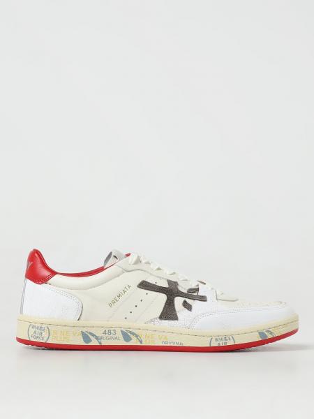 スニーカー PREMIATA Men Sneakers BSKTCLAY 7533 White Basket Clay Man Sneakers Collection | Premiata.us